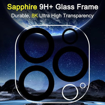 Ferilinso Camera Lens Protector for iPhone 13 Pro/13 Pro Max,Tempered Glass - size: 6.1 - 6.7 inches