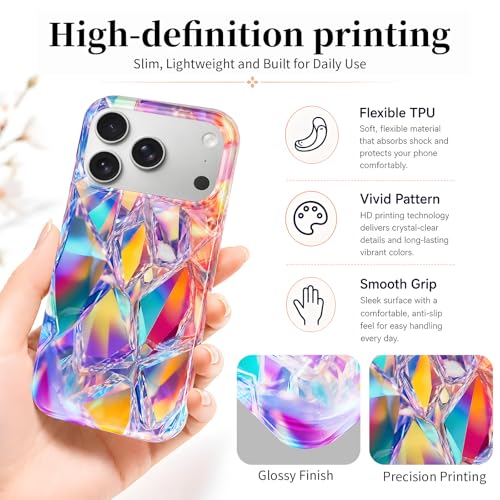 Case Compatible with iPhone 17 Pro Max, 2025 Anti-Yellow Ultra Transparent Soft TPU Phone Case, Shockproof Anti-Slip Slim Lightweight Full Coverage Protective (Crystal) - color: Crystal