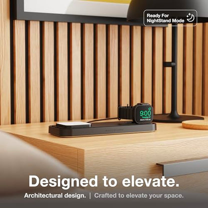 NOCO XGrid XDP3 3-in-1 Wireless Charging Station - iPhone, Watch & AirPods