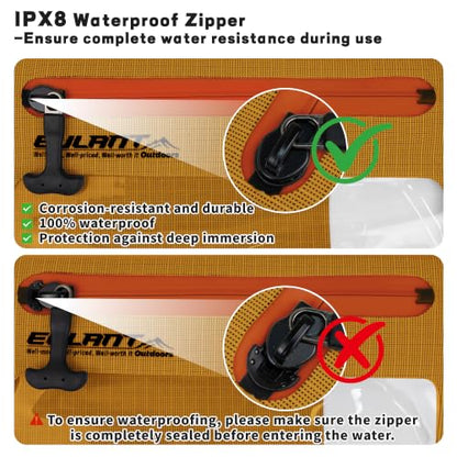 IPX8 Waterproof Phone Pouch,Reusable Fanny Pack Dry Bag | Fanny Pack Dry Bag with Screen Touch Sensitive for Beach Swimming,Boating,Kayaking,Rafting - color: Yellow, size: 2 PC