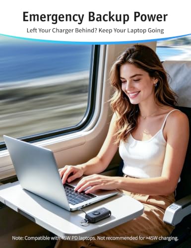 RORRY CharmGo Pro 45W Portable Charger Power Bank 10000mAh Battery Pack - color: Obsidian