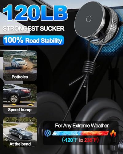 for MagSafe Car Mount, Vacuum Magnetic Car Phone Holder Stand for Your Car - color: Black 1
