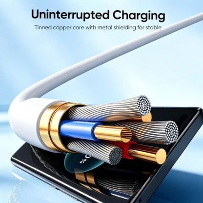 USB-C to USB-C Cable 3FT 20-Pack, USBC Cable Fast Charging & Data & Carplay - color: White, size: 3FT