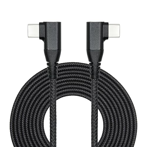 90 Degree USB C Power Data Cable 9FT, 60W PD Fast Charging & 480Mbps Data - style: Black - 3M/9FT
