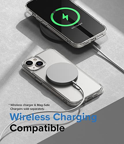 Ringke Fusion for iPhone 14 Case [Compatible with MagSafe] Oil & Dirt Resistant Anti-Fingerprint Technology Prevents Oily Smudges - Magnetic Matte Clear - size: iPhone 14