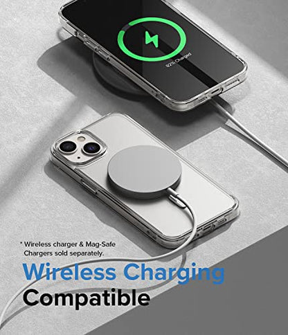 Ringke Fusion for iPhone 14 Case [Compatible with MagSafe] Oil & Dirt Resistant Anti-Fingerprint Technology Prevents Oily Smudges - Magnetic Matte Clear - size: iPhone 14