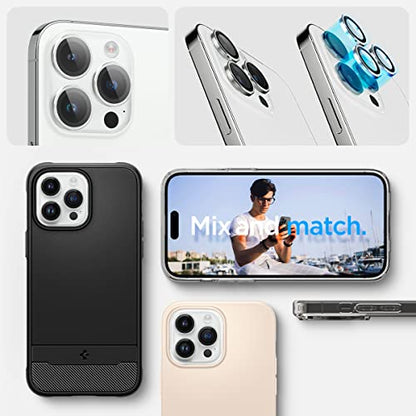 Spigen Camera Lens Protector for iPhone 15 Pro Max,15 Pro,14 Pro Max,14 Pro - color: Silver - iPhone 15 series
