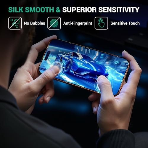 2 Pack iPhone 17 Pro Max/iPhone 16 Pro Max Screen Protector 6.9", 9H Tempered Glass, Easy Installation Kit, Screen Protector 16 Pro Max, Anti-Scratch, HD Clear, Phone Screen Protector