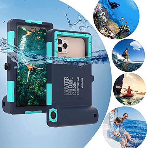 2026 Waterproof Snorkeling Phone Case, Underwater Phone Case for iPhone 17/16/15/14/13 Pro Max Plus,Galaxy S10-S25 Plus/Ultra, A21-A56 [50ft/15m] Photo&Video Cover for iPhone Samsung
