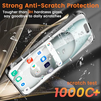 Lesakit 4+4 Pack Privacy Screen Protector for iPhone 15 Plus 6.7-Inch with 4 Pack Camera Lens Protector, Anti Spy Tempered Glass Film 9H Hardness Case Friendly - size: iPhone 15 Plus