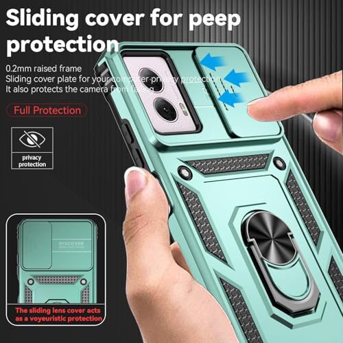 SunStory for Motorola Moto G Power 5G 2024 Case with Kickstand,Green - color: Green