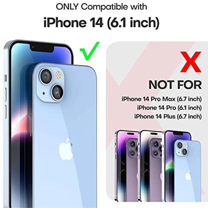 Battery Case for iPhone 14, Upgraded 10000mAh High-Capacity Protective Rechargeable Extended Battery Charger Cover Compatible with iPhone 14 (6.1 inch) Wireless Charging Case Support Carplay - Black - size: iPhone 14