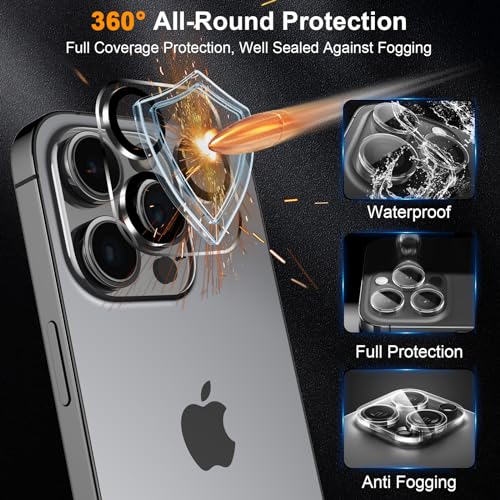SIBEITU 3+3 Pack Screen Protector + Camera Lens Protector for iPhone 14 - size: iPhone 14 6.1"
