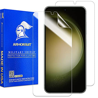 ArmorSuit 2 Pack MilitaryShield Screen Protector Designed for Samsung Galaxy S23 5G (6.1 Inch, 2023 Release) Case Friendly HD Clear Film - Made in USA - size: Galaxy S23 6.1 inch (2 Pack)