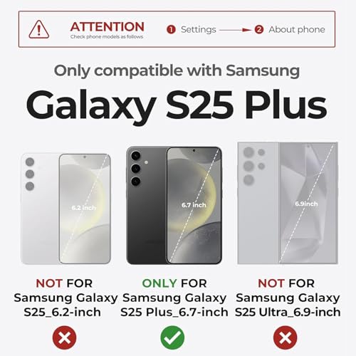 Battery Case for Galaxy S25 Plus, [12000mAh] Slim Rechargeable Smart Extended Charging Case Compatible with Galaxy S25 Plus(6.7 inch) Backup Power Battery Pack Charger Cover-Black - size: Galaxy S25 Plus