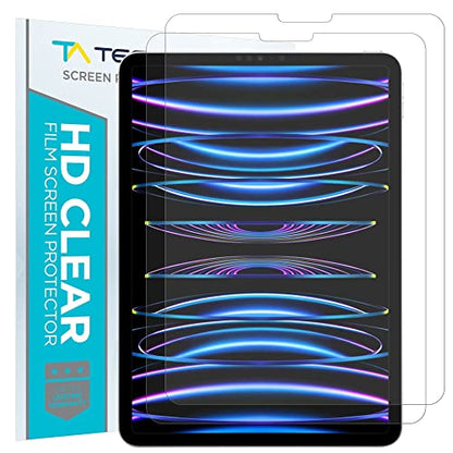 Tech Armor for iPad Pro 11 (2020, 2018), Anti-Glare Screen Protector 2 Pack