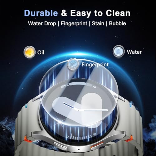 6 Pack for Samsung Galaxy Watch 7/6/5/4/FE Screen Protector 40mm | HD Tempered Glass Protective Film, Anti Scratch, Bubble Free, Touch Sensitive, Anti Fingerprint - size: For Galaxy Watch 7/6/5/4/FE 40mm 1.57 Inch