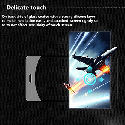 2 Pack Screen Protector for BLU J9L | (6 Inch) High Definition Tempered Glass 9H Hardness Anti-Scratch Bubble-Free and Case Friendly