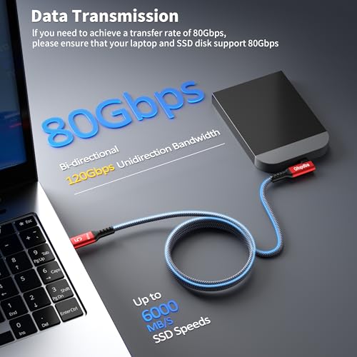 USB C Camera Tethering Cable for Right Angle Thunderbolt 5 Cable 1 FT, 120Gbps Bandwidth, 80Gbps, 240W, 8K@165Hz, 4K@540Hz for Thunderbolt 4, iPhone 17, USB4, Canon, Sony, Nikon, Fuji, Mac mini M4 - size: Right Angle 1FT