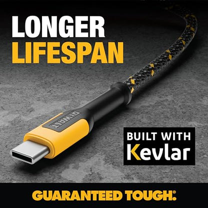 DEWALT Heavy Duty USB C Cable - size: 4 ft