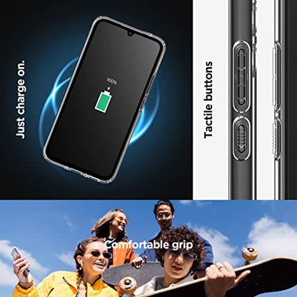 Spigen for Galaxy A34 5G Case, Ultra Hybrid [Anti-Yellowing] [Military-Grade Protection] - Crystal Clear - color: Crystal Clear, size: Galaxy A34 5G