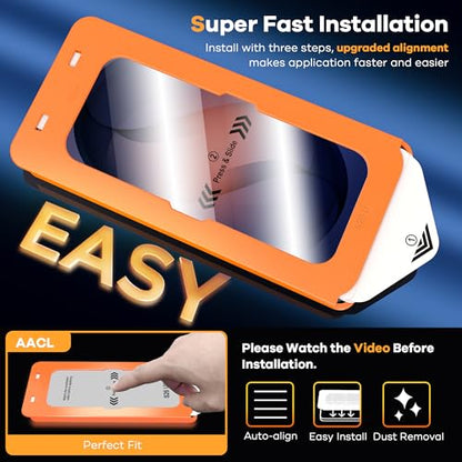 AACL 3-Pack for Samsung Galaxy S26 Ultra Screen Protector Tempered Glass