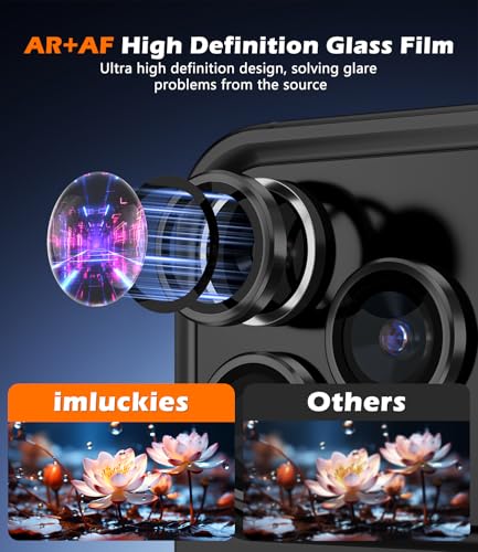 imluckies Camera Lens Protector for iPhone 17 Pro/iPhone 17 Pro Max - color: Black