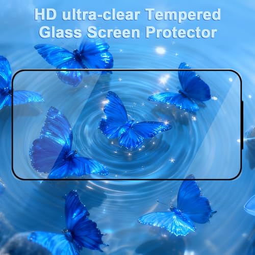 9H+ Tempered Glass for iPhone 17 Pro Screen Protector with Auto Dust Removal Installation Frame Military Grade Protection (Scratch, Shatter, Drop Resistance) Full Edge Coverage 6.3" 2025, 2 Pack - size: iPhone 17 Pro