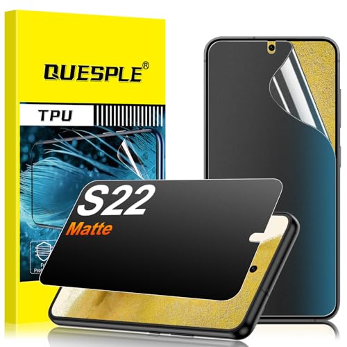 2 Pack for Samsung Galaxy S22 Anti-Glare Matte Privacy Screen Protector 6.2 inch, Smooth and Responsive Touch Flexible EPU Film, [Support Fingerprint Unlock] [Self-Healing] [Not Glass] - size: Samsung Galaxy S22