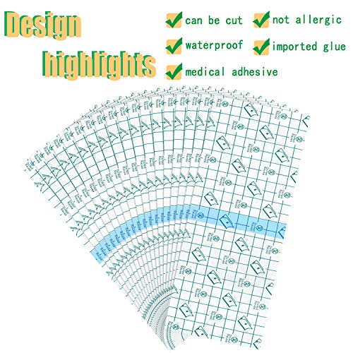 BBTO 50 Pcs Transparent Waterproof Adhesive Dressing Bandage, 10 x 4 Inch - size: 10x4 Inch (Pack of 50)