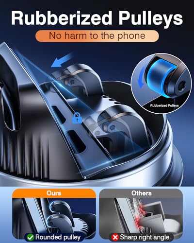 Dash Cell Phone Car Mount, Multifunctional Car Dashboard Mobile Phone Holder, 360 Rotatable Non Slip Mat Universal Car Phone Stand Hands Free, Compatible with iPhone, Samsung, Google, Android - color: Silver