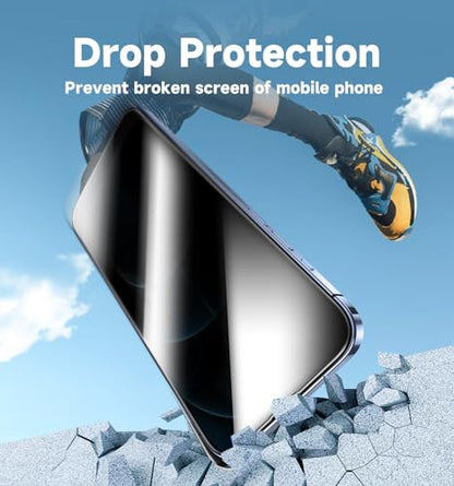 MAGIC JOHN Privacy 2 Pack for iPhone 12 Pro Max Screen Protector Anti Spy