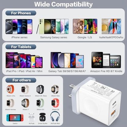 iSeekerKit for A-pple Watch Charger, 20W USB Fast Charging Block - color: 3-in-1 Charger