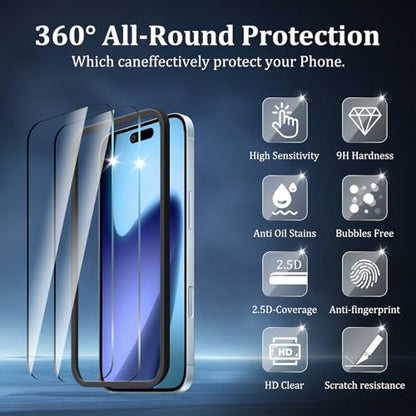 2 Pack Screen Protector for iPhone 17 Air - size: iPhone 17 Air 2PCS