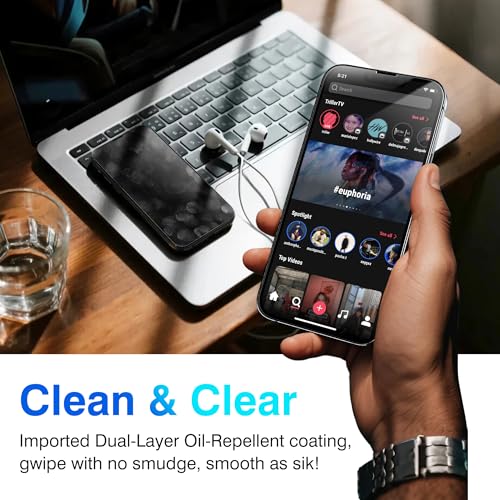 EZ-GLAZ-4+2 Pack for iPhone 13 Pro Screen Protector (6.1") HD Clear - size: iPhone 13 Pro