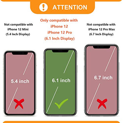 Bocasal Detachable Wallet Case Card Holder for iPhone 12/12 Pro, Grey | Kickstand Card Slots Holder PU Leather Magnetic Shockproof Wrist Strap Removable Flip Protective Cover 6.1 inch - color: Gray