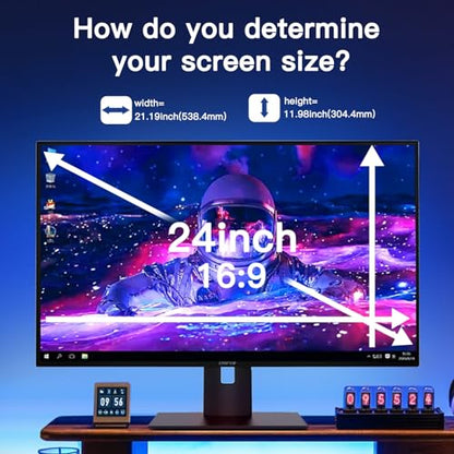 Magnetic Hanging Computer Privacy Screen for 24'' 16:9 Widescreen Monitor - color: 1 Pack Magnetic Hanging 24 Inch for 16:9