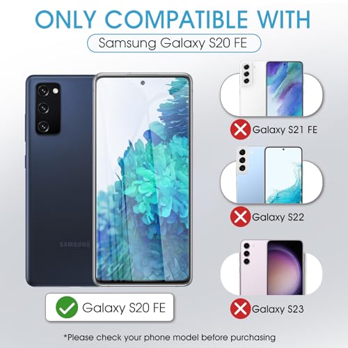 3 Pack TPU Screen Protector for Samsung Galaxy S20 FE, Self-Healing HD Flexible Hydrogel Film Compatible with Galaxy S20 FE 6.5", Support Fingerprint Unlock, Scratch-Resistant, Bubble Free - size: Samsung Galaxy S20 FE