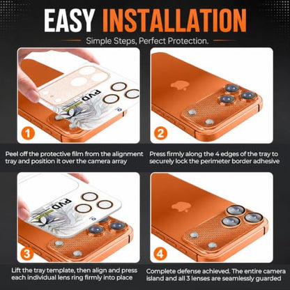 LITO Metal Camera Lens Protector for iPhone 17 Pro Max, Sliver - color: Sliver
