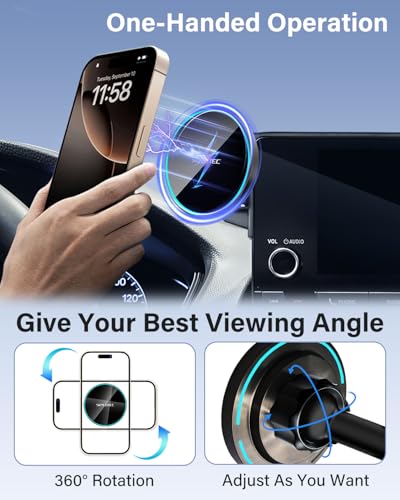SKYLOTEC 15W Magnetic Charger Phone Holder for Chevy Equinox 2025-2026 - color: Magnetic Wireless Charger, size: Equinox 2025-2026 (11.3 inch screen)