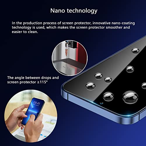 JESOHO Screen Protector for iPhone 12 & iPhone 12 Pro 6.1 inch, 2 Pack | Blue Light Blocking Tempered Glass Film, Eye Protection, Case Friendly, No Bubble,with Easy Installation Kit - size: iPhone 12/12 Pro (6.1 inches)