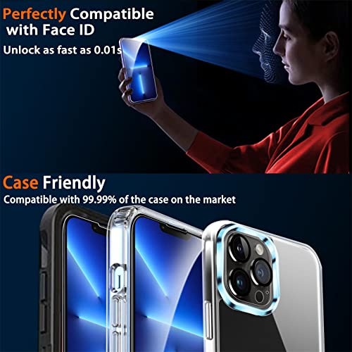 IMBZBK Screen Protector for iPhone 13 Pro Max, Tempered Glass, 3+3 Pack - color: 13 Pro Max-Transparent