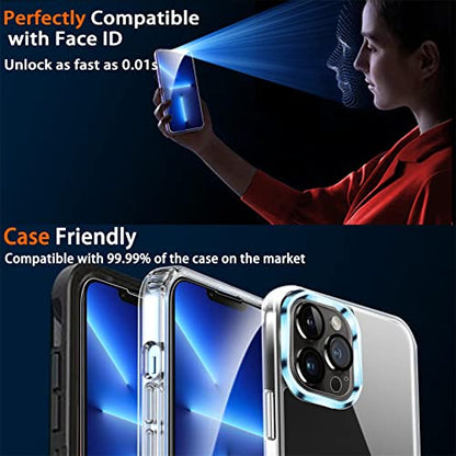 IMBZBK Screen Protector for iPhone 13 Pro Max, Tempered Glass, 3+3 Pack - color: 13 Pro Max-Transparent