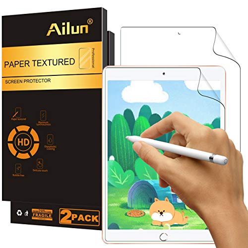 Ailun 2 Pack Paper Textured Screen Protector for iPad 9/8/7, 10.2 Inch