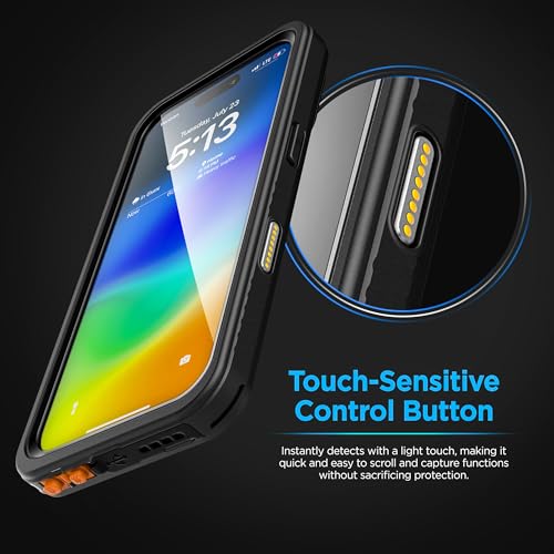 Encased Waterproof Belt Case for iPhone 16 Pro Max with Camera Control Button [Military Grade] IP-68 Full-Body Cover and Holster Clip, (Compatible with MagSafe) - size: iPhone 16 Pro Max