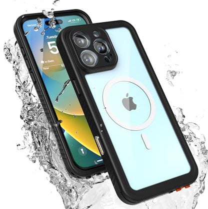Encased Waterproof Belt Case for iPhone 16 Pro Max with Camera Control Button [Military Grade] IP-68 Full-Body Cover and Holster Clip, (Compatible with MagSafe) - size: iPhone 16 Pro Max