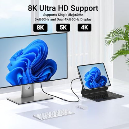 USB C Extension Cable 240W 3.3FT, 2 Packs, 40G Data Transfer - size: 3 ft