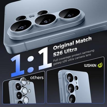 WSKEN for Samsung Galaxy S26 Ultra Camera Lens Protector - Full Coverage - color: Blue