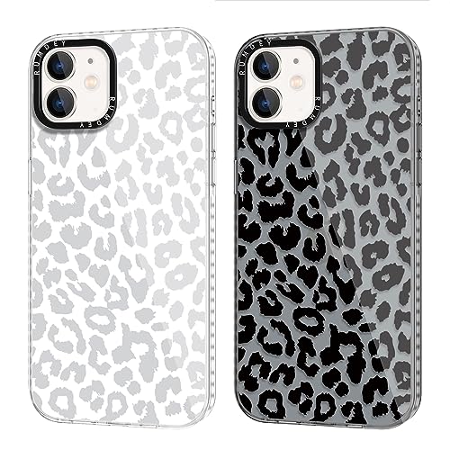 2 Pack Cheetah Print Cases for Apple iPhone 11 Case 6.1 inch, Clear with Cute Coquette Fashion Leopard Patterns for Girls Women, Slim Funda with Shockproof Protection Silicone Soft TPU Cover - color: Cheetah Print 01, size: iPhone 11