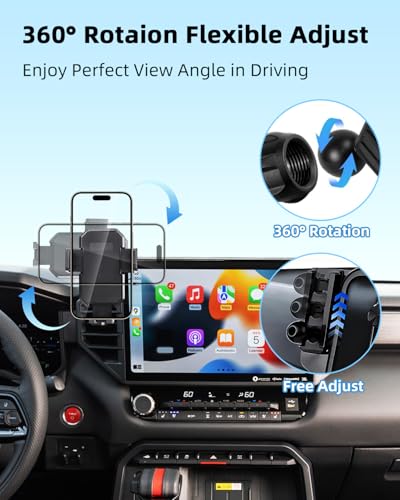 PZK Car Phone Mount for Toyota Tundra 2022-2026 /Sequoia 2023-2026 14-Inch - color: Auto Lock, size: Tundra 2022-2026/Sequoia 2023-2026 (14 inch)